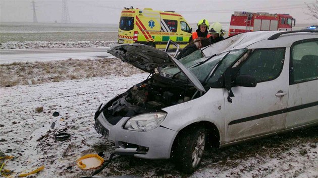 Nehoda v obci Viov na Znojemsku si vydala jedno zrann.