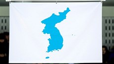 Společná vlajka KLDR a Jižní Koreje pro olympijské hry 2018 Společná vlajka KLDR a Jižní Koreje pro olympijské hry 2018
