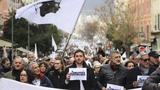 Demonstrace Korsičanů v Ajacciu pár dní před návštěvou francouzského prezidenta... Demonstrace Korsičanů v Ajacciu pár dní před návštěvou francouzského prezidenta...