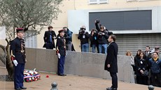 Francouzský prezident Emmanuel Macron na Korsice uctil památku zavradného...