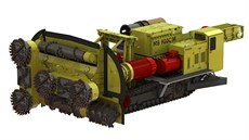 Obří těžební kombajn vyrobený firmou T Machinery z Ratíškovic váží 110 tun a... Obří těžební kombajn vyrobený firmou T Machinery z Ratíškovic váží 110 tun a...