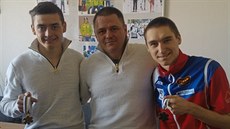 Čerstvý juniorský mistr světa v severské kombinaci Ondřej Pažout (vlevo),... Čerstvý juniorský mistr světa v severské kombinaci Ondřej Pažout (vlevo),...