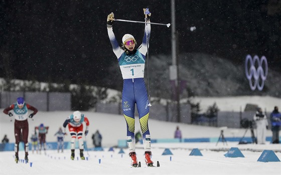 V olympijském sprintu klasickou technikou kralovala Stina Nilssonová.