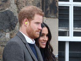 Meghan Markle a princ Harry na návtv Skotska (Edinburgh, 13. února 2018)