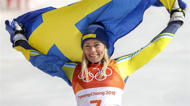 ZLATO. Olympijsk slalom ovldla pekvapiv vdka Frida Hansdotterov. (16. nora 2018)