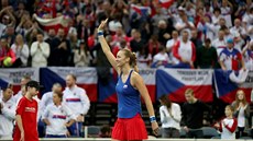 Petra Kvitová zajistila postup do semifinále Fed Cupu. Petra Kvitová zajistila postup do semifinále Fed Cupu.