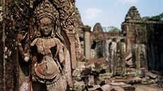Trosky chrámového komplexu Angkor Vat v Kambodi