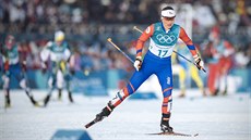 Česká běžkyně Petra Nováková ve skiatlonovém závodu na 15 kilometrů v... Česká běžkyně Petra Nováková ve skiatlonovém závodu na 15 kilometrů v...