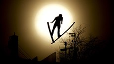 Český sdruženář Tomáš Portyk při tréninkovém skoku v olympijském středisku... Český sdruženář Tomáš Portyk při tréninkovém skoku v olympijském středisku...
