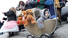 Masopustního veselí v centru Prahy se zúčastnily stovky lidí (10. února 2018). Masopustního veselí v centru Prahy se zúčastnily stovky lidí (10. února 2018).