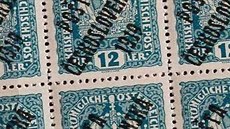 Přetisk rakouské poštovní známky - POŠTA ČESKOSLOVENSKÁ 1919 Přetisk rakouské poštovní známky - POŠTA ČESKOSLOVENSKÁ 1919
