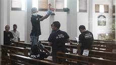 Útočník zranil v indonéském kostele čtyři věřící (11.2.2018) Útočník zranil v indonéském kostele čtyři věřící (11.2.2018)