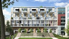 Multifunkční objekt s byty, obchody a kancelářemi bude stát v Křižíkově ulici v... Multifunkční objekt s byty, obchody a kancelářemi bude stát v Křižíkově ulici v...