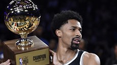 Spencer Dinwiddie vyhrál skills challenge při Utkání hvězd NBA. Spencer Dinwiddie vyhrál skills challenge při Utkání hvězd NBA.