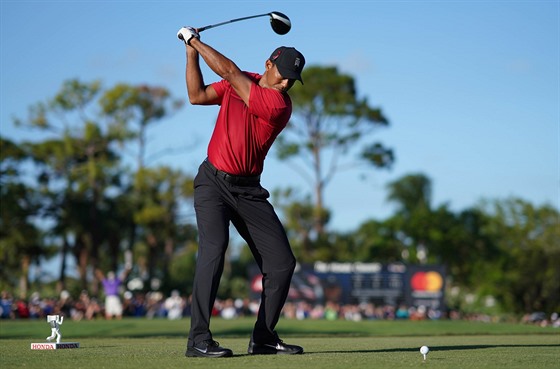 Tiger Woods na turnaji v Palm Beach Gardens.