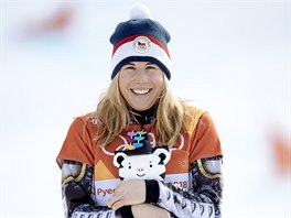 RADOST. eská snowboardistka Ester Ledecká zvítzila v olympijském paralelním...