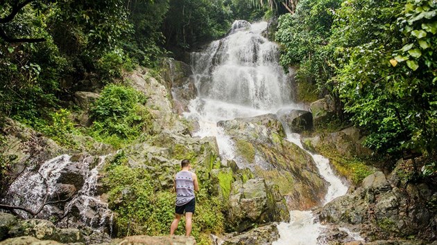 Vodopád Na Muang na ostrov Samui v Thajsku (ilustraní snímek)