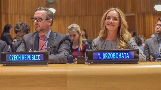 Tana Gregor Brzobohat v OSN vystoupila v lednu ji ponkolikt.