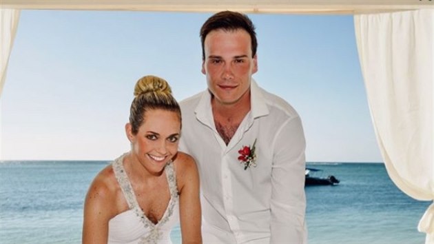 Klra Koukalov a  Petr Sucho se vzali 2. ledna 2018 na Mauriciu.
