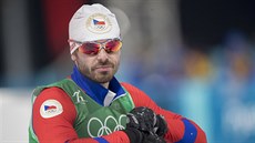 Aleš Razým v cíli po závodu běžeckého lyžování sprintu dvojic. Aleš Razým v cíli po závodu běžeckého lyžování sprintu dvojic.