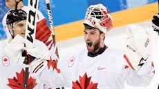 Kanadská radost ze zisku bronzové medaile na zimních olympijských hrách v...