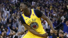 Draymond Green z Golden State se raduje během utkání s Oklahoma City. Draymond Green z Golden State se raduje během utkání s Oklahoma City.