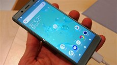 Sony Xperia XZ2 compact na veletrhu MWC v Barcelon