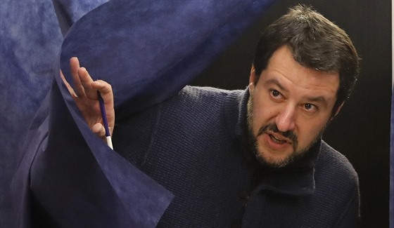 éf Ligy Severu Matteo Salvini u voleb (5. bezna 2018)