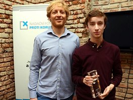 Zakladatel Nadačního fondu proti korupci Karel Janeček a aktivista Jakub Čech.