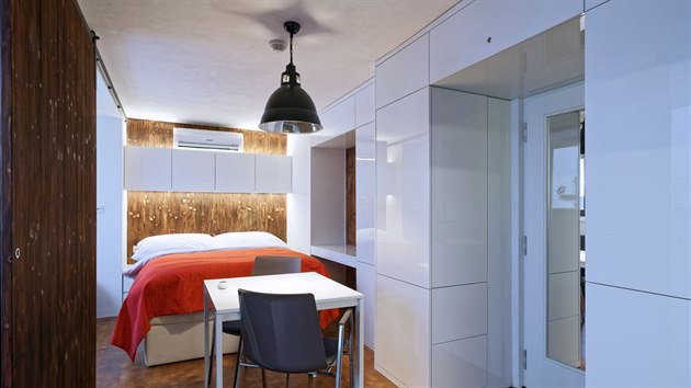 Byt vznikl na ploše pouhých 18 metrů čtverečních.