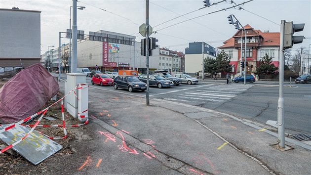 Na pozemcch v okol zachrnn vily Anika v centru Hradce Krlov m vyrst nov sdlo Generali (5. 3. 2018).