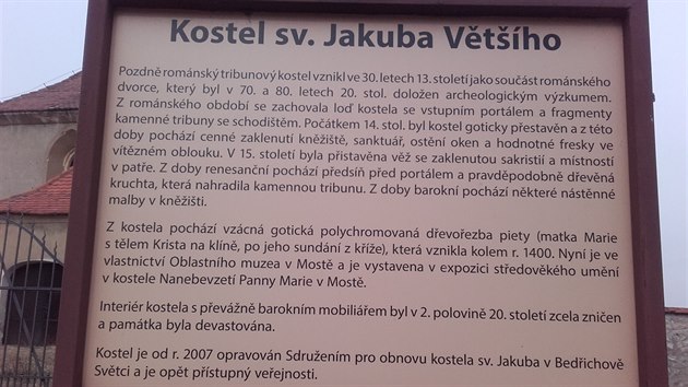 Kostel sv. Jakuba v Bedichov Svtci.