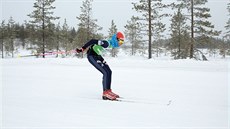 Česká běžkyně na lyžích Kateřina Smutná během Vasova běhu ve švédské Moře. Česká běžkyně na lyžích Kateřina Smutná během Vasova běhu ve švédské Moře.