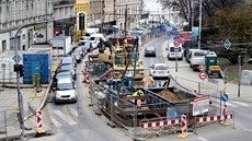 K rekonstrukčním pracím v brněnském centru na Kolišti, které mají skončit letos... K rekonstrukčním pracím v brněnském centru na Kolišti, které mají skončit letos...