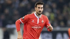 Davide Astori v dresu Fiorentiny Davide Astori v dresu Fiorentiny