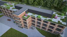 Plánovaná podoba Prioru v Otrokovicích po přestavbě na dům pro klienty s... Plánovaná podoba Prioru v Otrokovicích po přestavbě na dům pro klienty s...