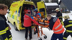 Dvanáctiletý chlapec se zranil na lyžích. S úrazem hlavy byl převezen do... Dvanáctiletý chlapec se zranil na lyžích. S úrazem hlavy byl převezen do...
