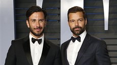 Jwan Yosef a Ricky Martin na party Vanity Fair po Ocarech (Los Angeles, 4....