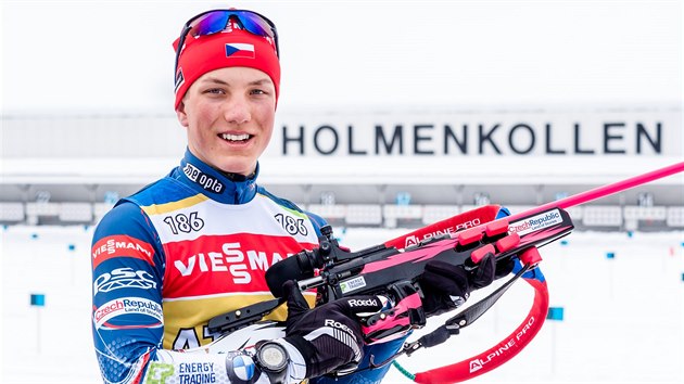 Jakub Štvrtecký při tréninku na Holmenkollenu. Jakub Štvrtecký při tréninku na Holmenkollenu.