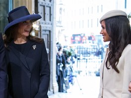 Vévodkyn Kate a Meghan Markle (Londýn, 12. bezna 2018)