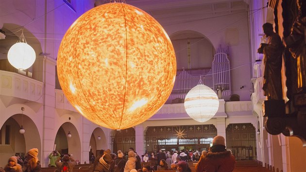 Festival svtla Blik Blik se konal v Plzni (17. bezna 2018).