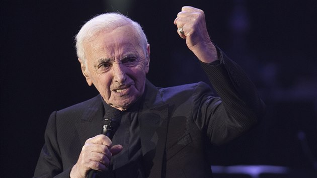 Charles Aznavour v praskm Kongresovm centru (16. bezna 2018)