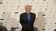 ansoniér a herec Charles Aznavour dorazil na zahájení Febiofestu. (15. bezna...