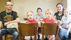 Štěrbovi se svými čtyřmi syny Štěrbovi se svými čtyřmi syny