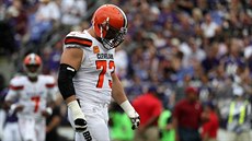 Ofenzivní lineman Joe Thomas. Hvězda první velikost se loučí bez fanfár. Ofenzivní lineman Joe Thomas. Hvězda první velikost se loučí bez fanfár.