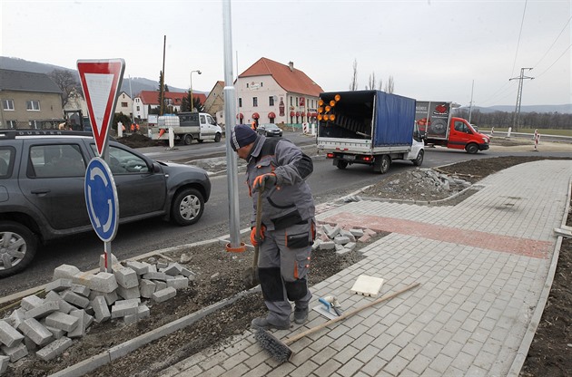 Souasná situace na kruhovém objezdu v Pestanov.