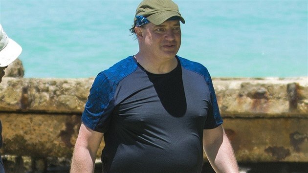 Brendan Fraser na dovolen na Barbadosu (21. bezna 2018)