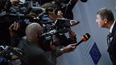 Český premiér Andrej Babiš na summitu evropských lídrů v Bruselu (22. března... Český premiér Andrej Babiš na summitu evropských lídrů v Bruselu (22. března...