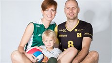 Volejbalový klan Manželé Kristýna a Ondřej Boulovi v dresech svých brněnských... Volejbalový klan Manželé Kristýna a Ondřej Boulovi v dresech svých brněnských...