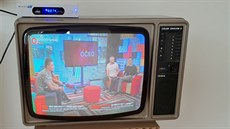 DVB-T2 vysílání stanice Óko na CRT televizoru Tesla Color Oravan 2.